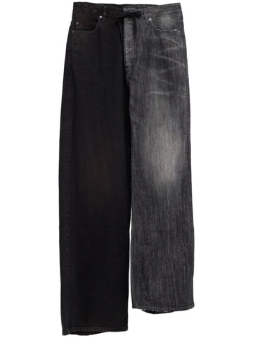 Balenciaga Men Fifty-Fifty Denim Jeans