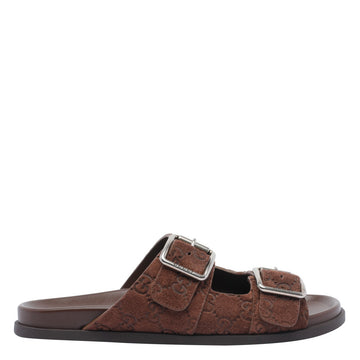 Gucci Men Gg Slide Sandals
