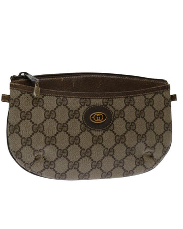 Beige Canvas Gucci Clutch
