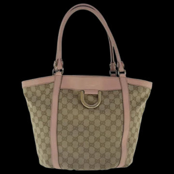 Beige Canvas Gucci Tote