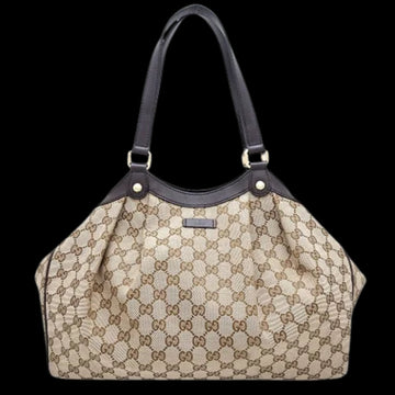 Beige Canvas Gucci Tote