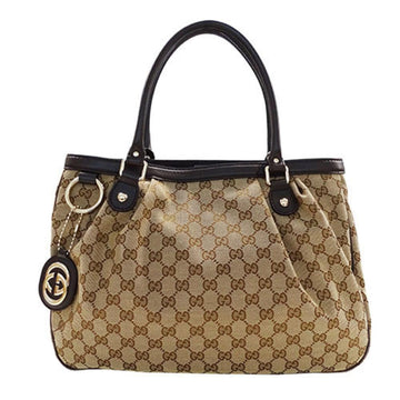 Beige Canvas Gucci Tote