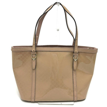 Beige Leather Gucci Tote