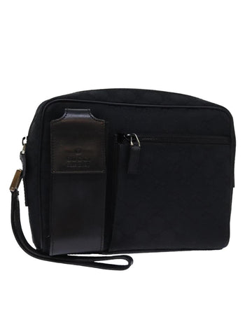 Black Canvas Gucci Clutch