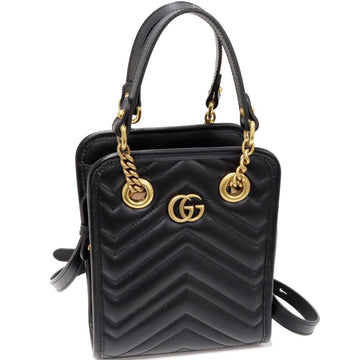 Black Leather Gucci Marmont
