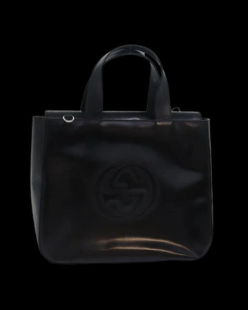 Black Leather Gucci Handbag