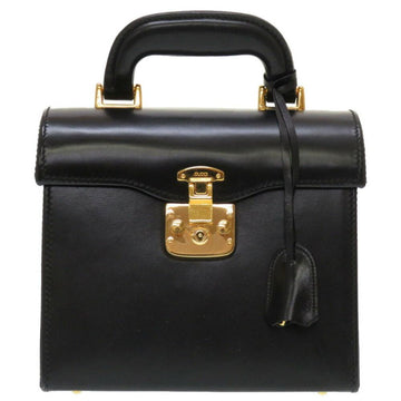 Black Leather Gucci Handbag