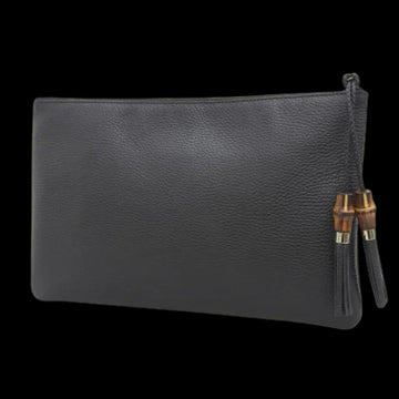 Black Leather Gucci Bamboo