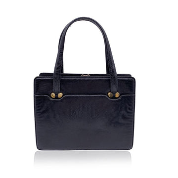 Black Leather Gucci Handbag