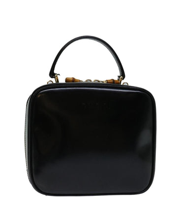 Black Leather Gucci Handbag