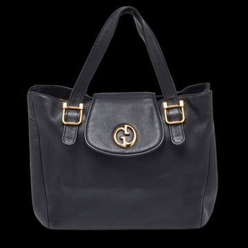 Black Leather Gucci Tote