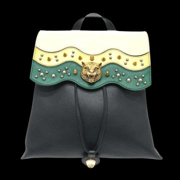 Black Leather Gucci Backpack