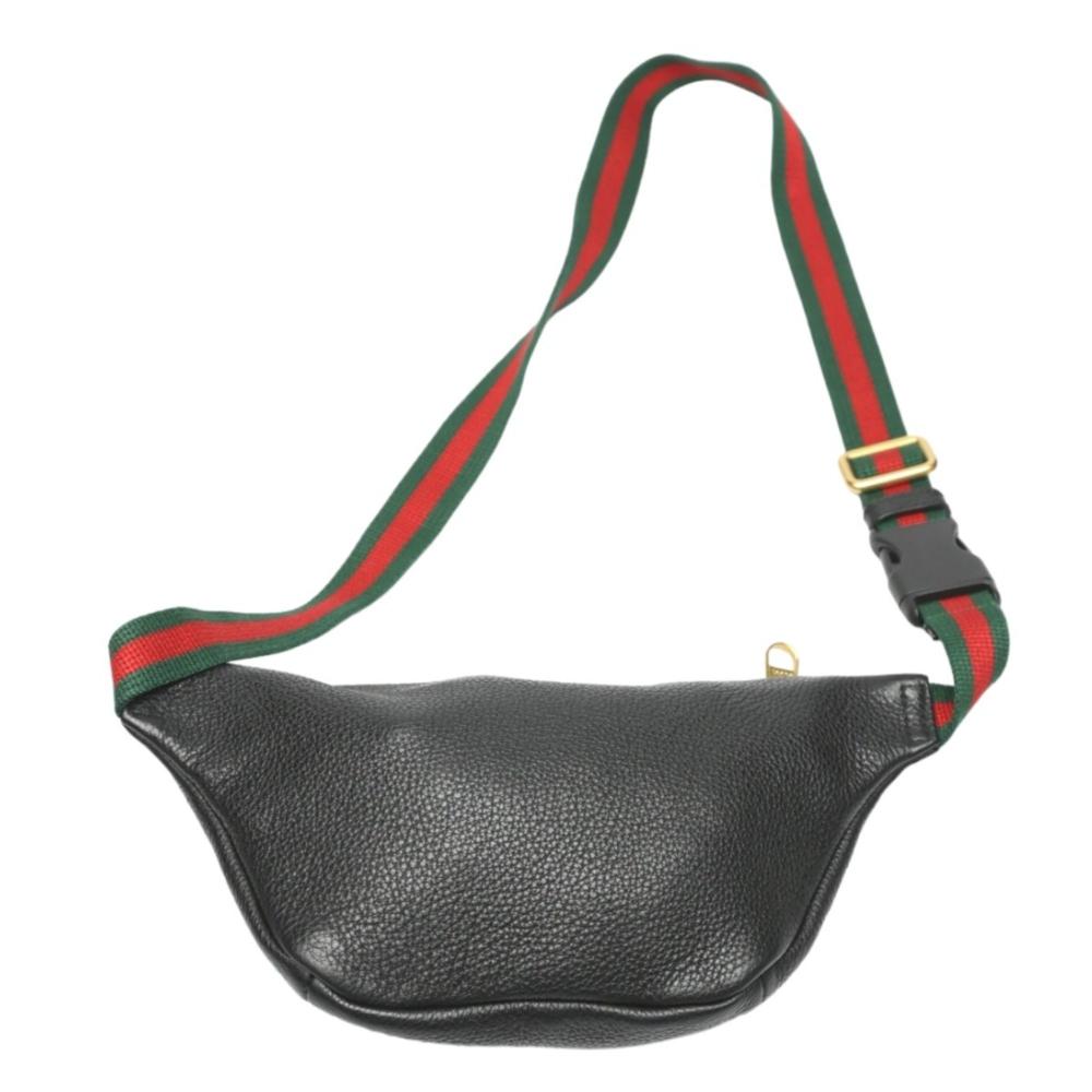 Black Leather Gucci Crossbody Bag