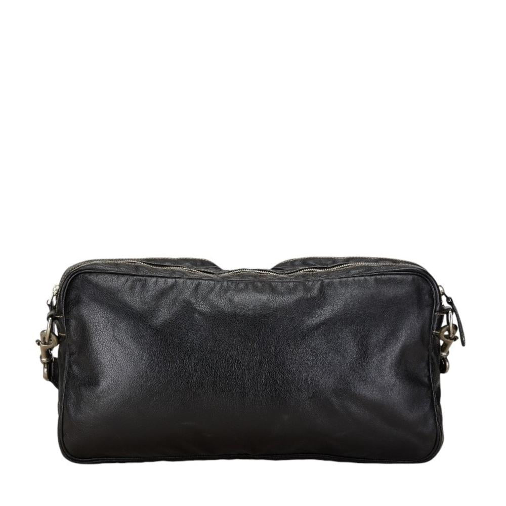 Black Leather Gucci Crossbody Bag