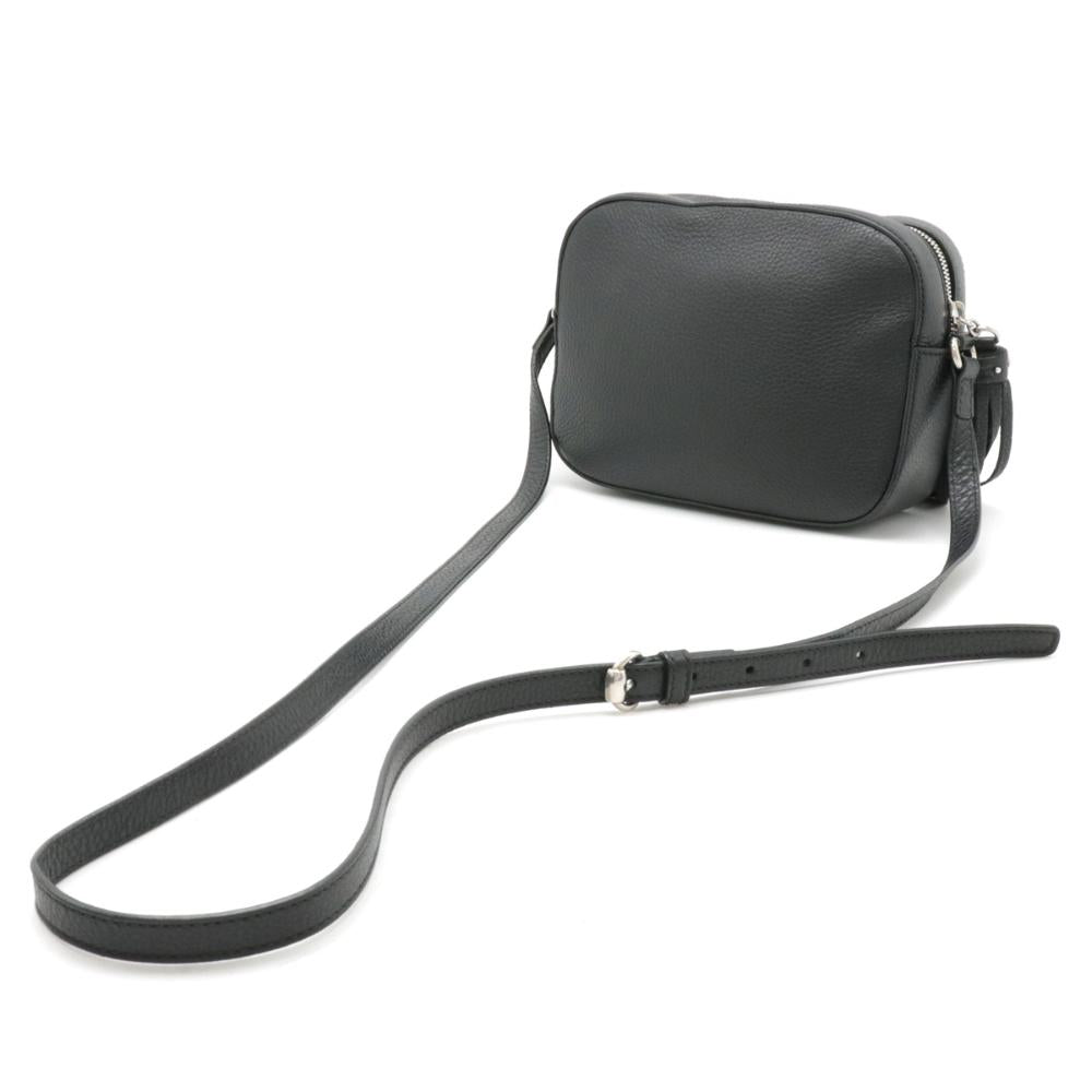 Black Leather Gucci Crossbody Bag