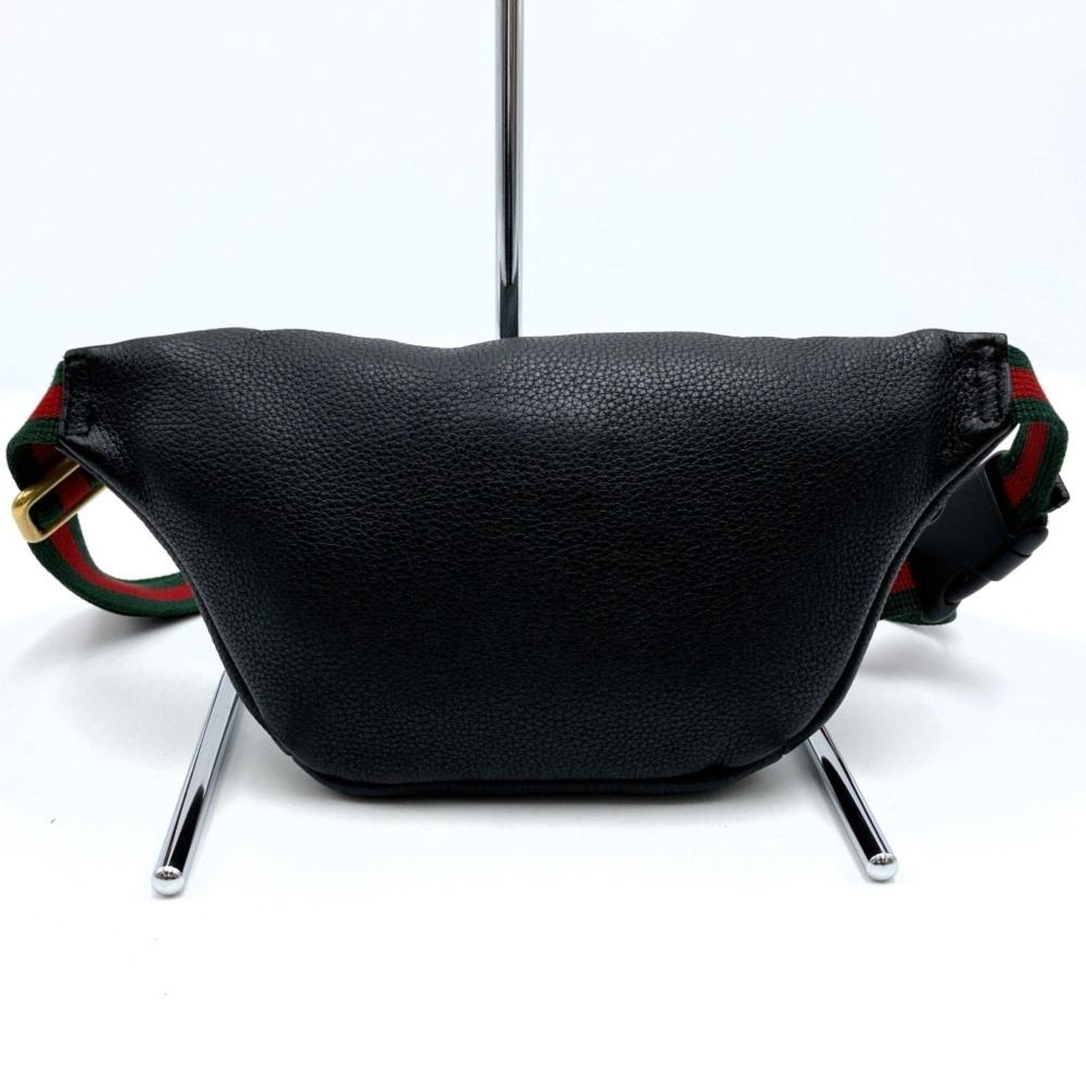 Black Leather Gucci Crossbody Bag