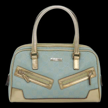 Blue Canvas Gucci Handbag