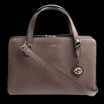 Brown Leather Gucci Handbag