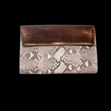 Brown Leather Gucci Clutch