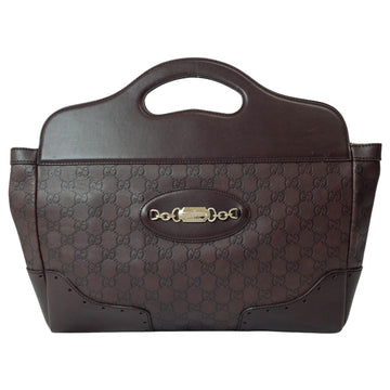 Brown Leather Gucci Handbag