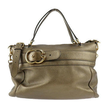 Gold Leather Gucci Handbag
