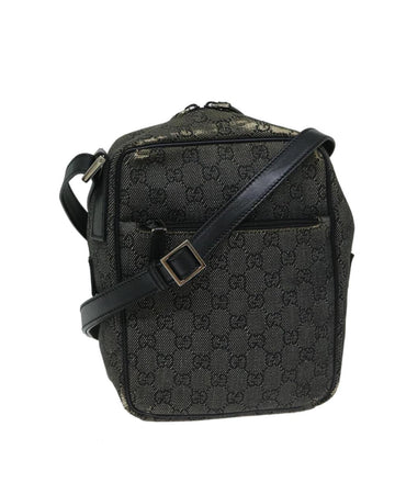 Grey Canvas Gucci Shoulder Bag