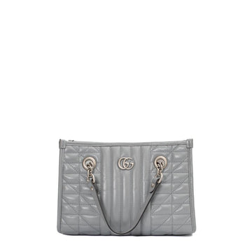 Grey Leather Gucci Marmont