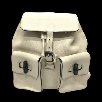 White Canvas Gucci Backpack