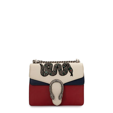 White Leather Gucci Dionysus