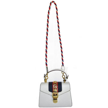 White Leather Gucci Sylvie