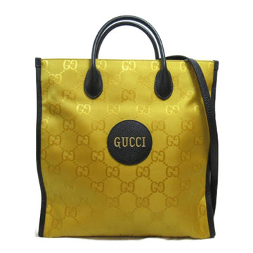 Yellow Fabric Gucci Tote