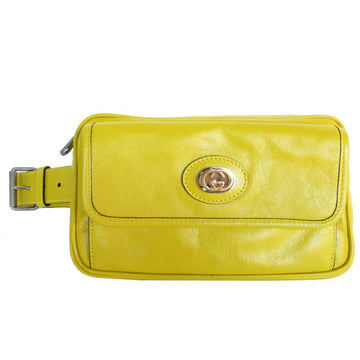 Yellow Leather Gucci Clutch