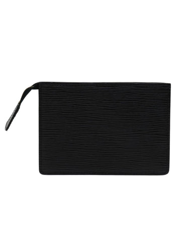 Black Leather Louis Vuitton Pouch