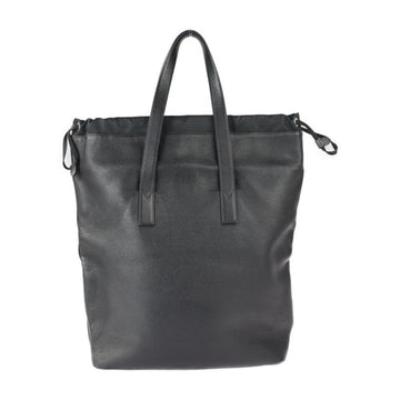 Black Leather Louis Vuitton Cabas