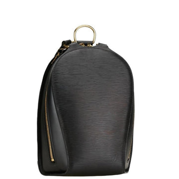 Black Leather Louis Vuitton Backpack