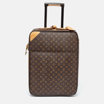 Brown Leather Louis Vuitton Travel Bag