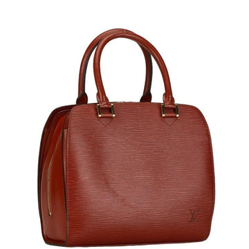 Brown Leather Louis Vuitton Pont Neuf