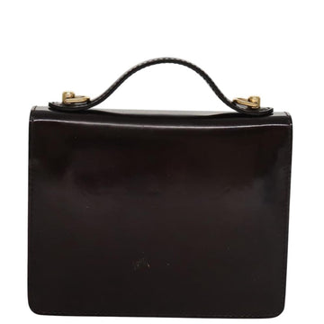 Burgundy Leather Louis Vuitton Monceau