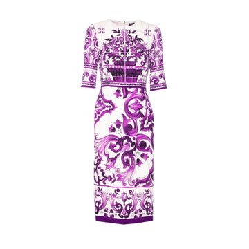 Dolce&Gabbana Women Maiolica Print Dress