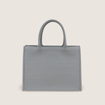 Medium Leather Book Tote