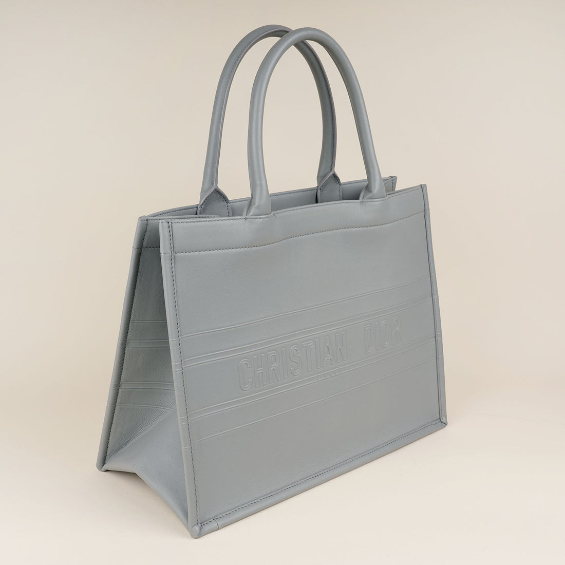 Medium Leather Book Tote
