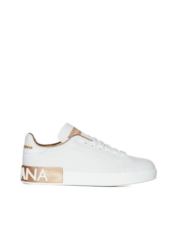 Dolce & Gabbana Women Portofino Sneaker In Calfskin