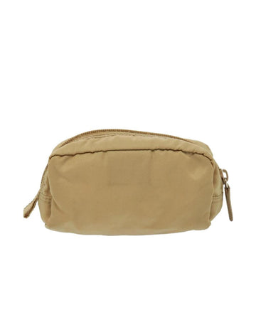 Beige Nylon Prada Pouch