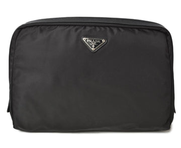 Black Canvas Prada Clutch