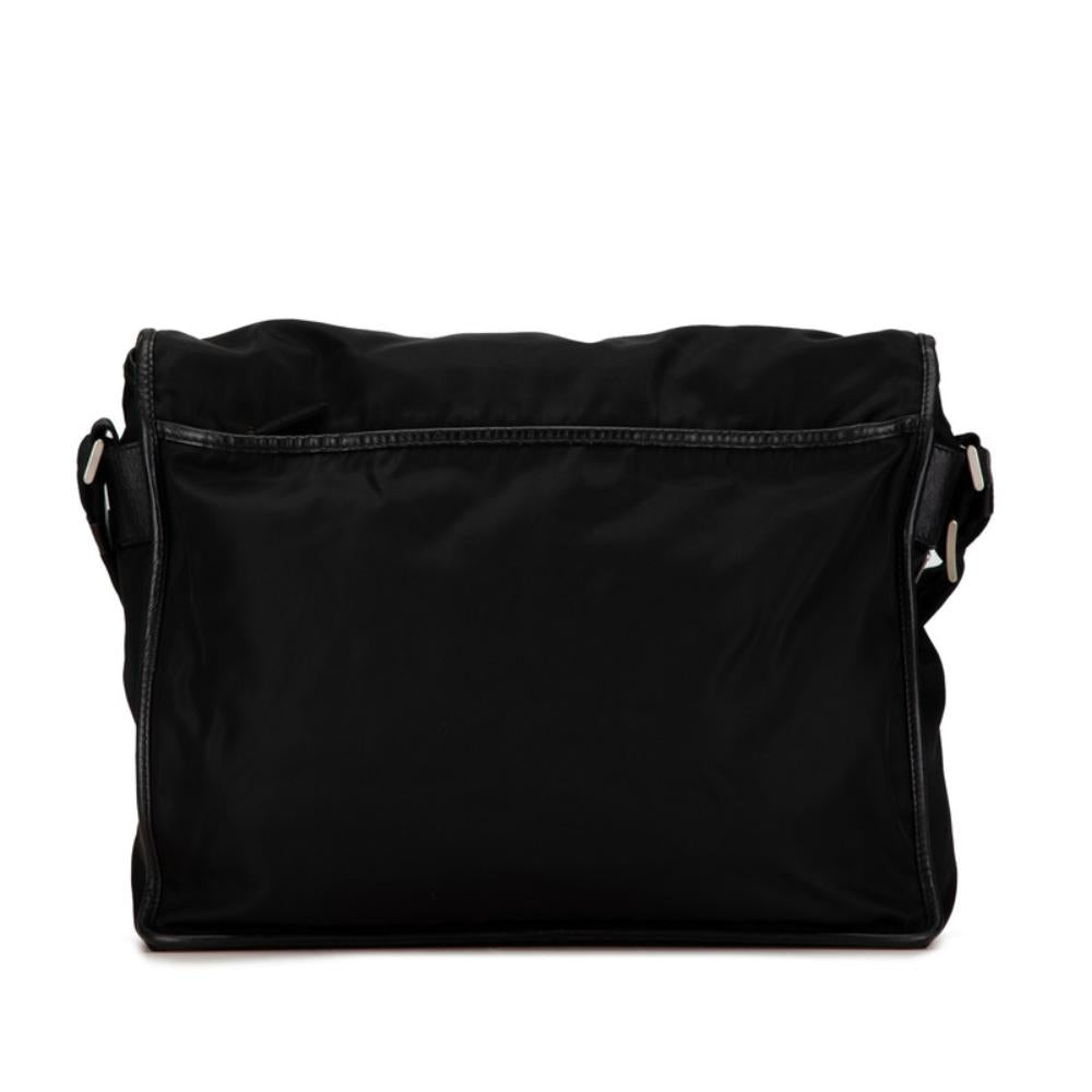 Black Canvas Prada Crossbody Bag