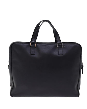 Black Leather Prada Handbag
