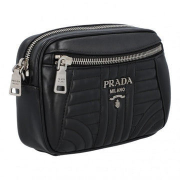 Black Leather Prada Crossbody Bag