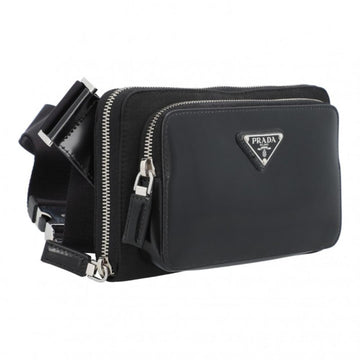 Black Leather Prada Crossbody Bag