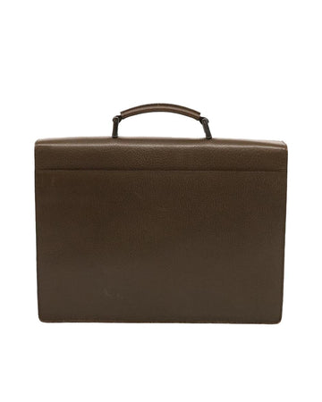 Brown Leather Prada Briefcase