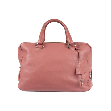 Pink Leather Prada Handbag